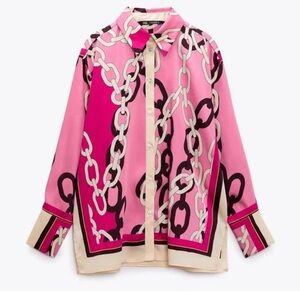 Zara Chain Print Shirt